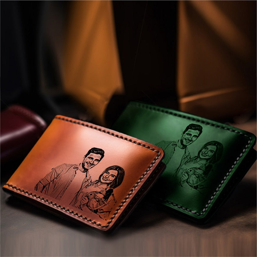 Engraved Wallet for him - Customized Wallet – Zoci Voci