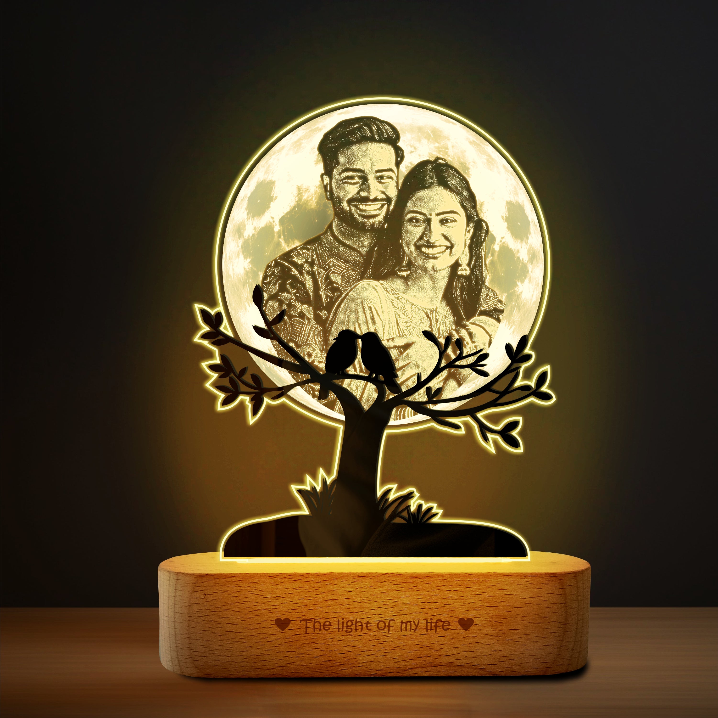 Personalized Photo Lamp for Couples | By My Side – Zoci Voci