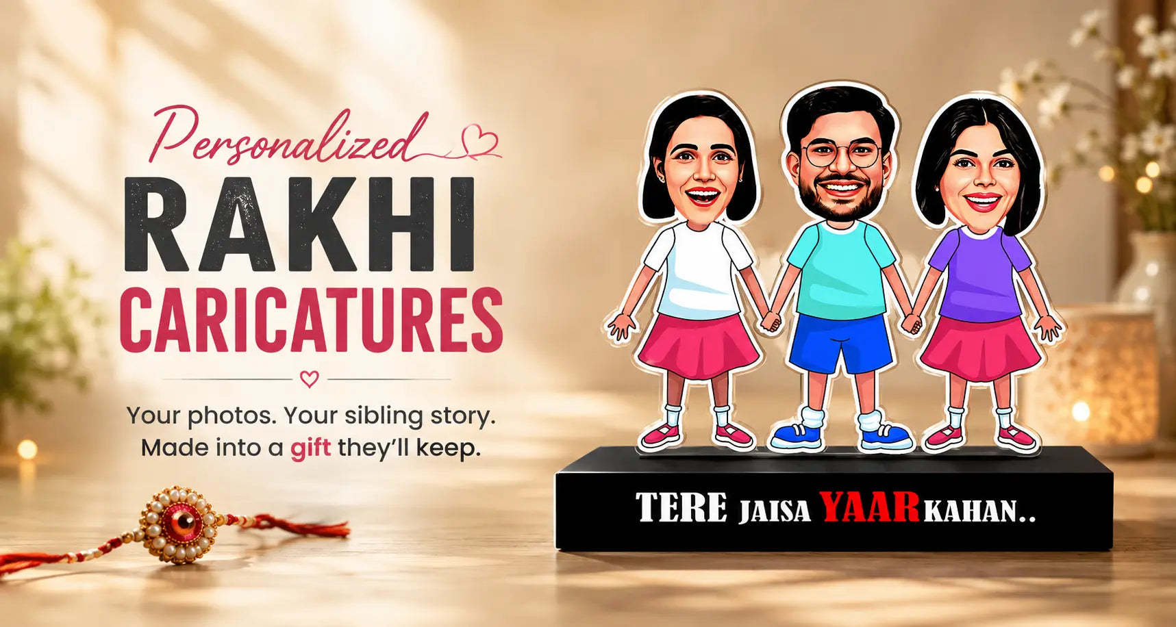 Rakshabandhan Gifts - Personalized Caricatures