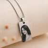 Noor- Personalized Photo Necklace | Romantic Gift for Girlfriend | Custom Engraved Stainless Steel Pendant