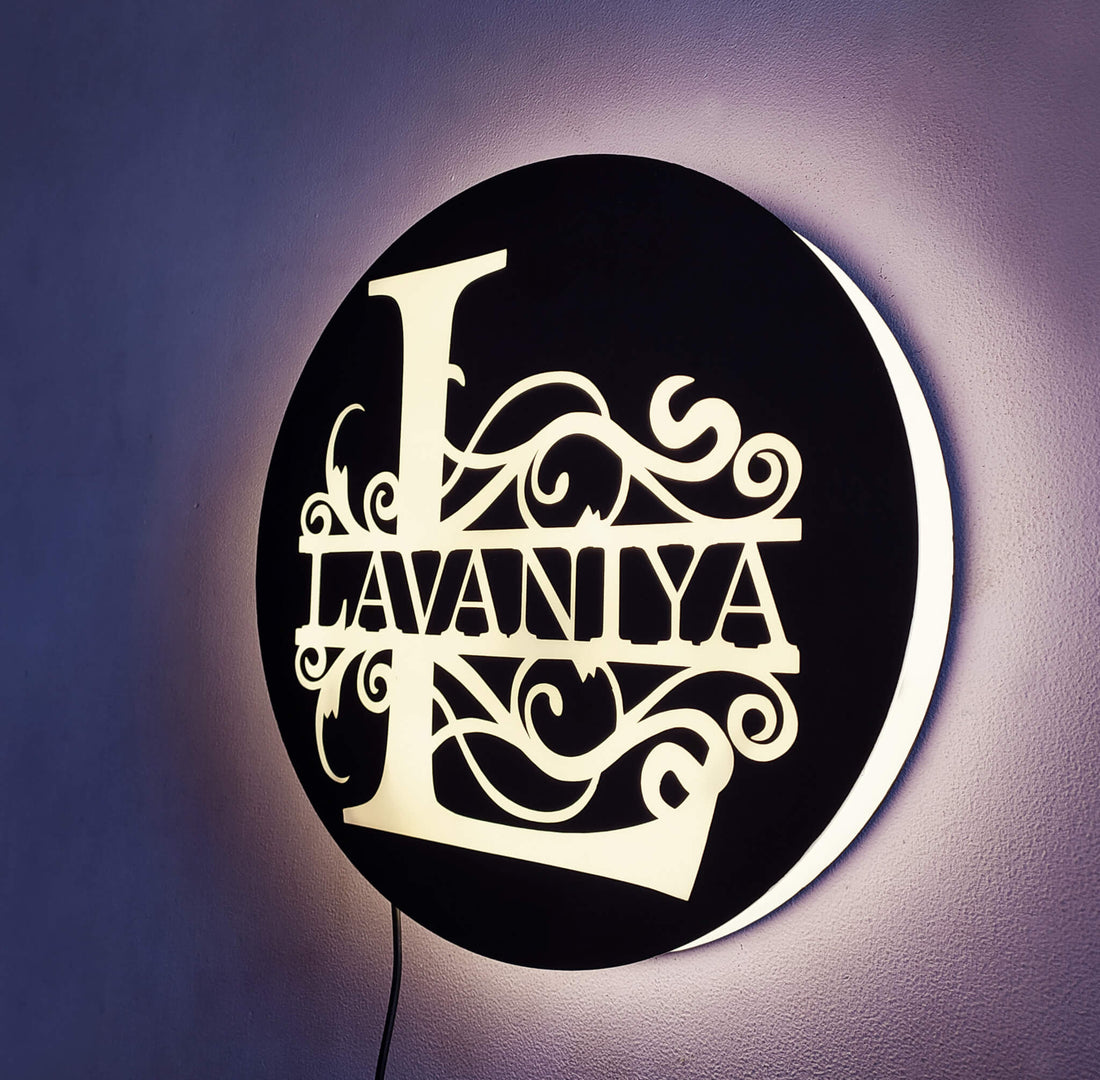 personalized alphabet light