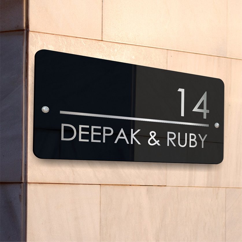 Reflections – Home name plate