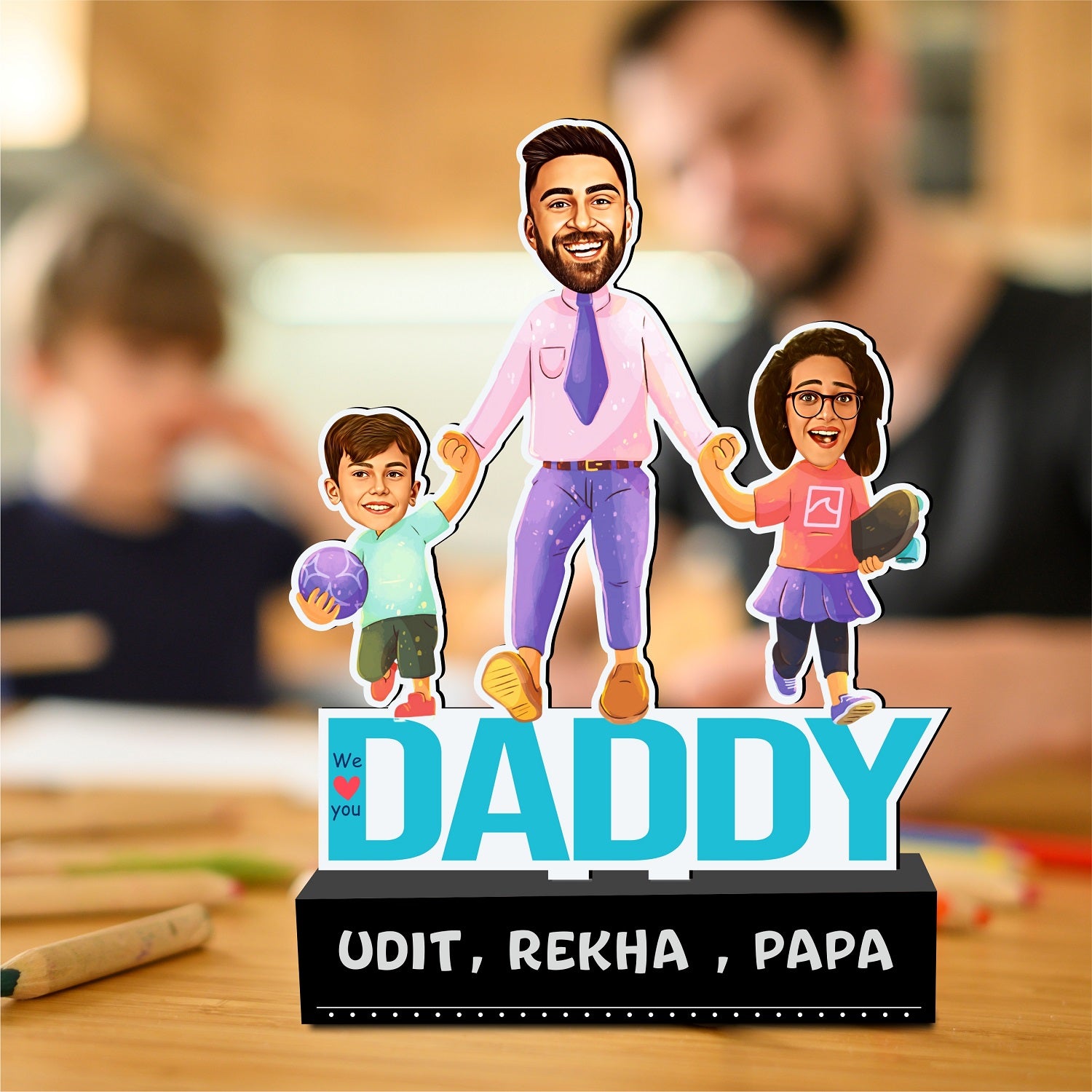 Dad & Co. Super Fun Caricature: A Joyful Gift for Dad!