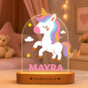 First Birthday Gift with Name – Personalized Unicorn Night Lamp for Girls