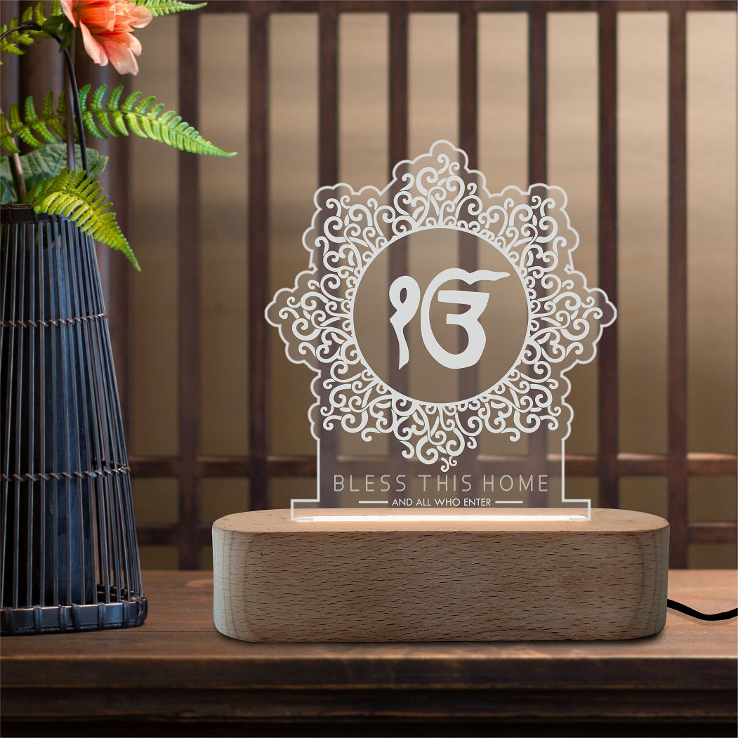 Ik Onkar -Waheguru lamp