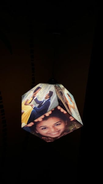 Dice Hanging Photo Lamp
