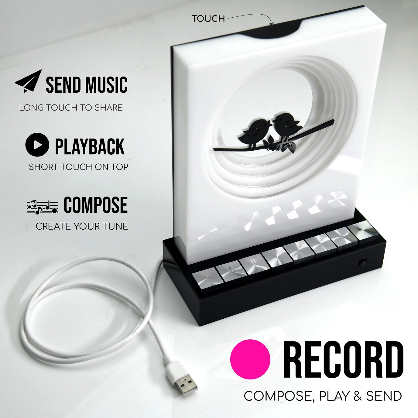 Telepathy Music - Stay Connected Music Lamps (2 Lamps)