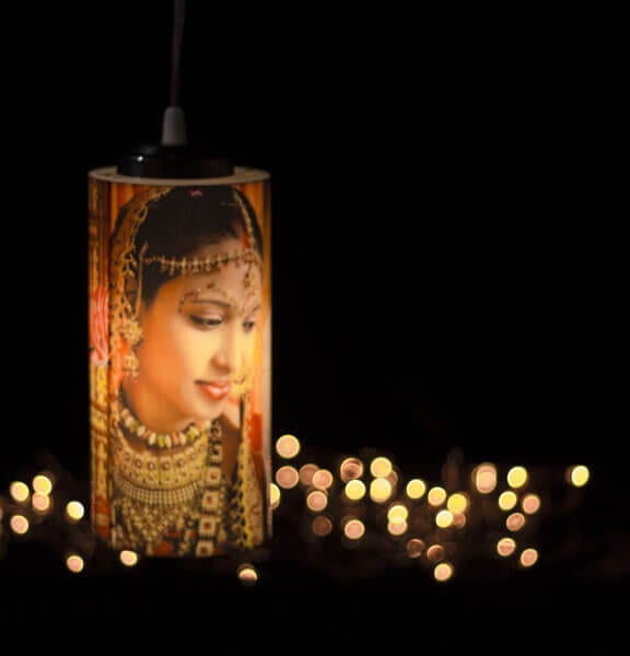 Personalized Hanging Lamp – Cylinder