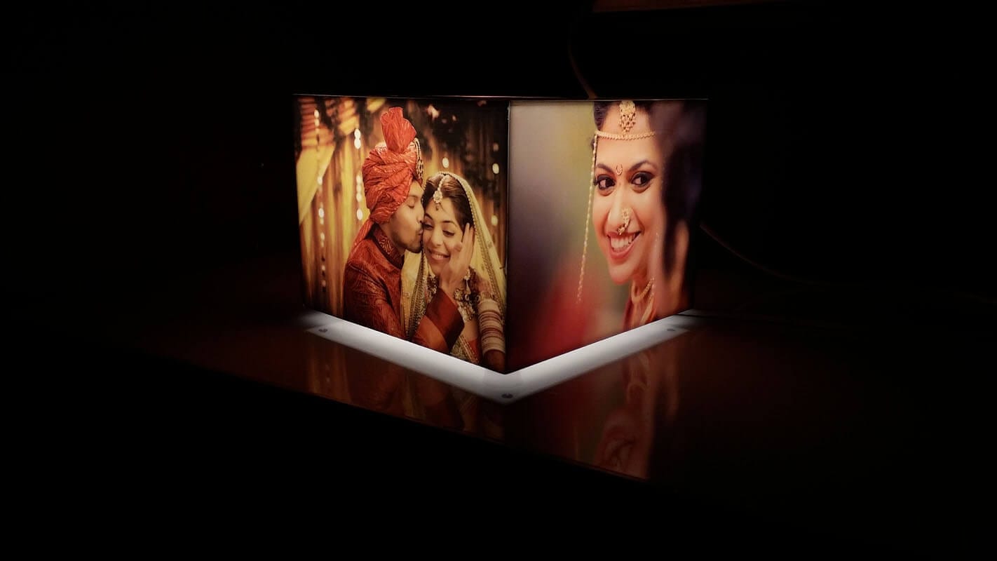 Personalized Table Photo Lamp - Rectangle