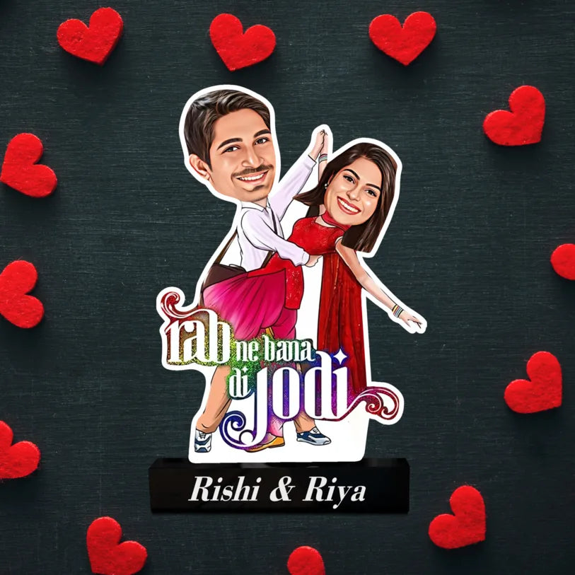 Rab Ne Bana Di Cute Jodi Caricature – Your Love Story, Bollywood Style!