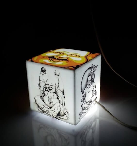 Laughing Buddha Mini Lamp