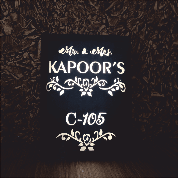 Pehchan - Personalized name plate with light