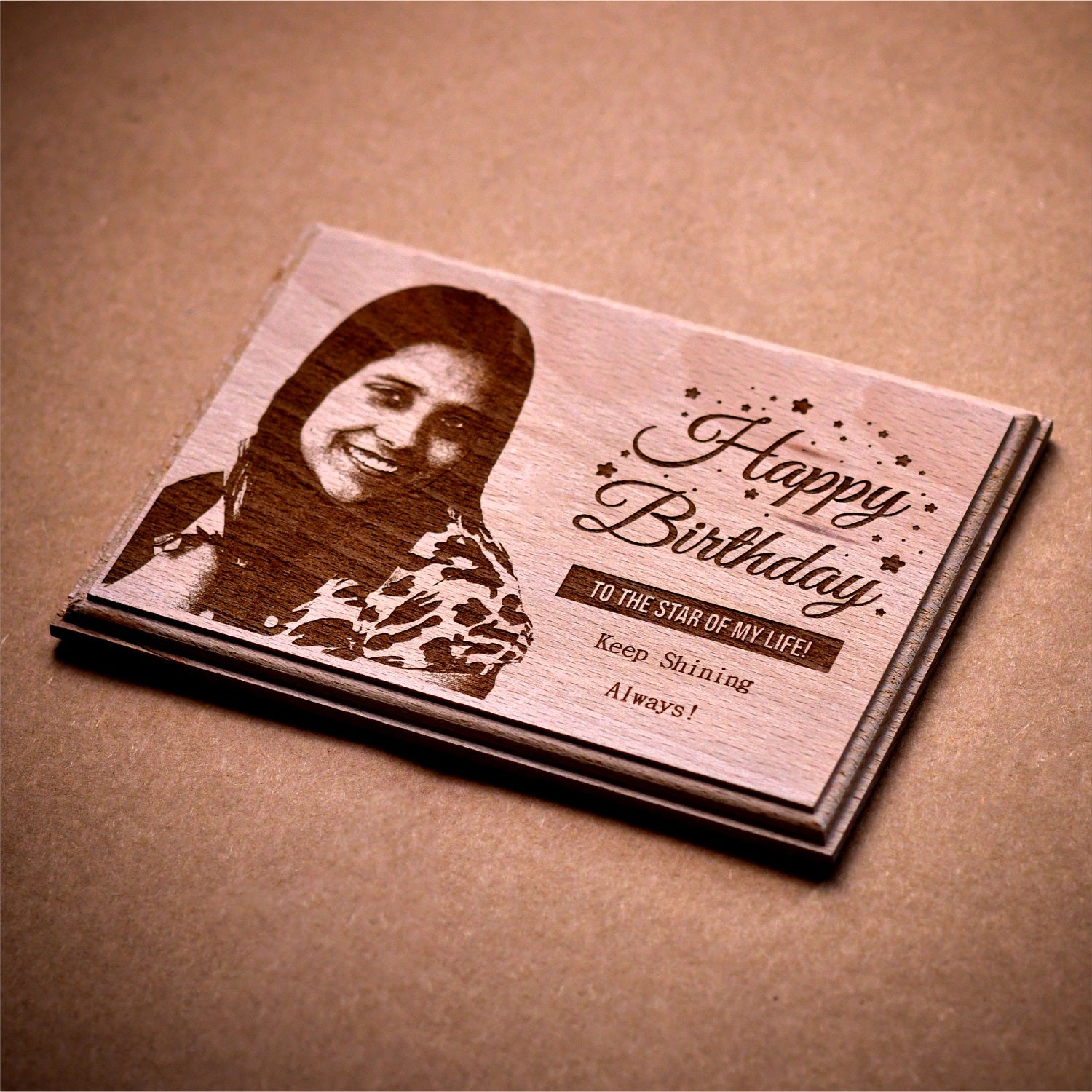 BirthYay Wooden Frame: Personalized Birthday Joy! 🎂