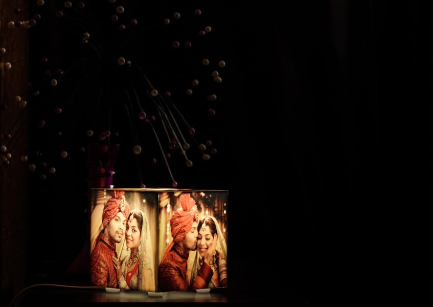Cubelit personalised Lamp with 5 photos