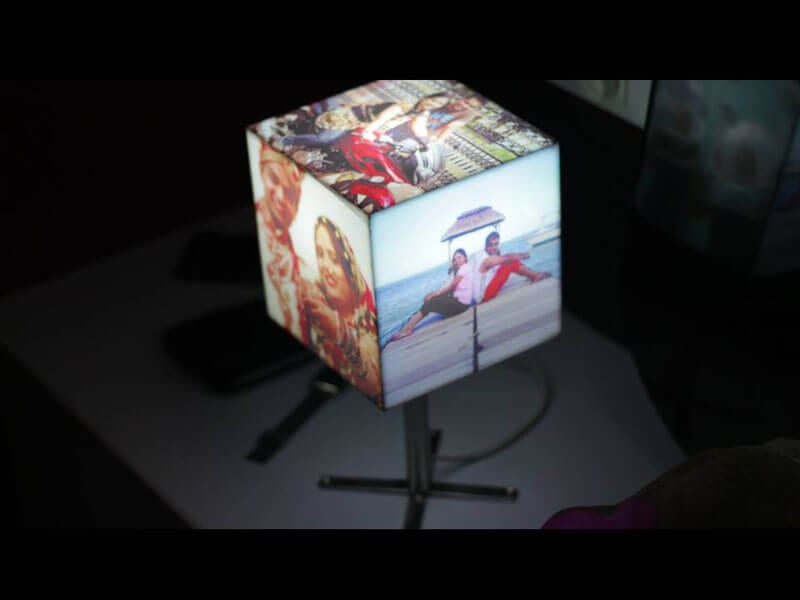 Personalized Cube Photo Lamp Shade