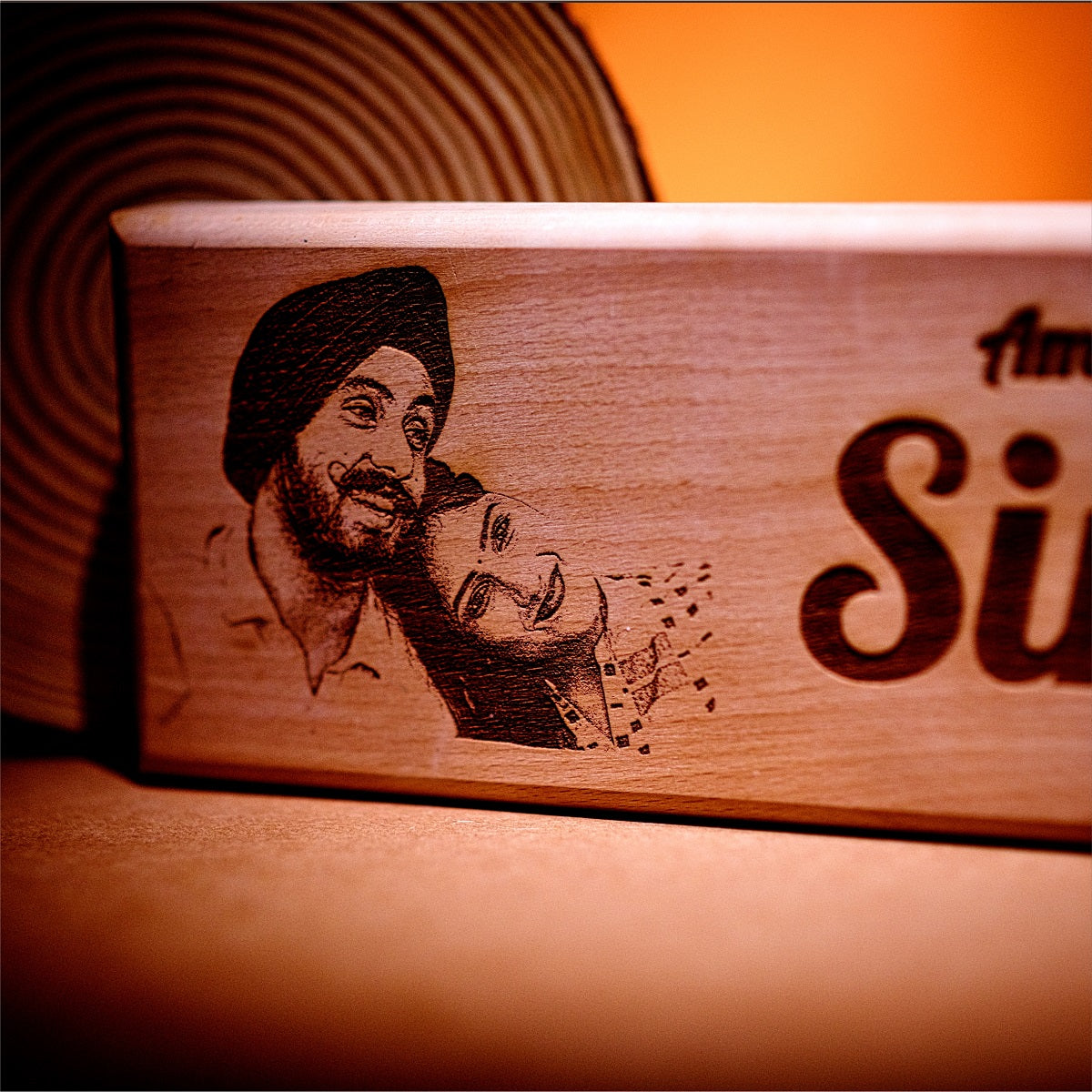 Peace of Home - Wooden Carved Name Plate 🏡