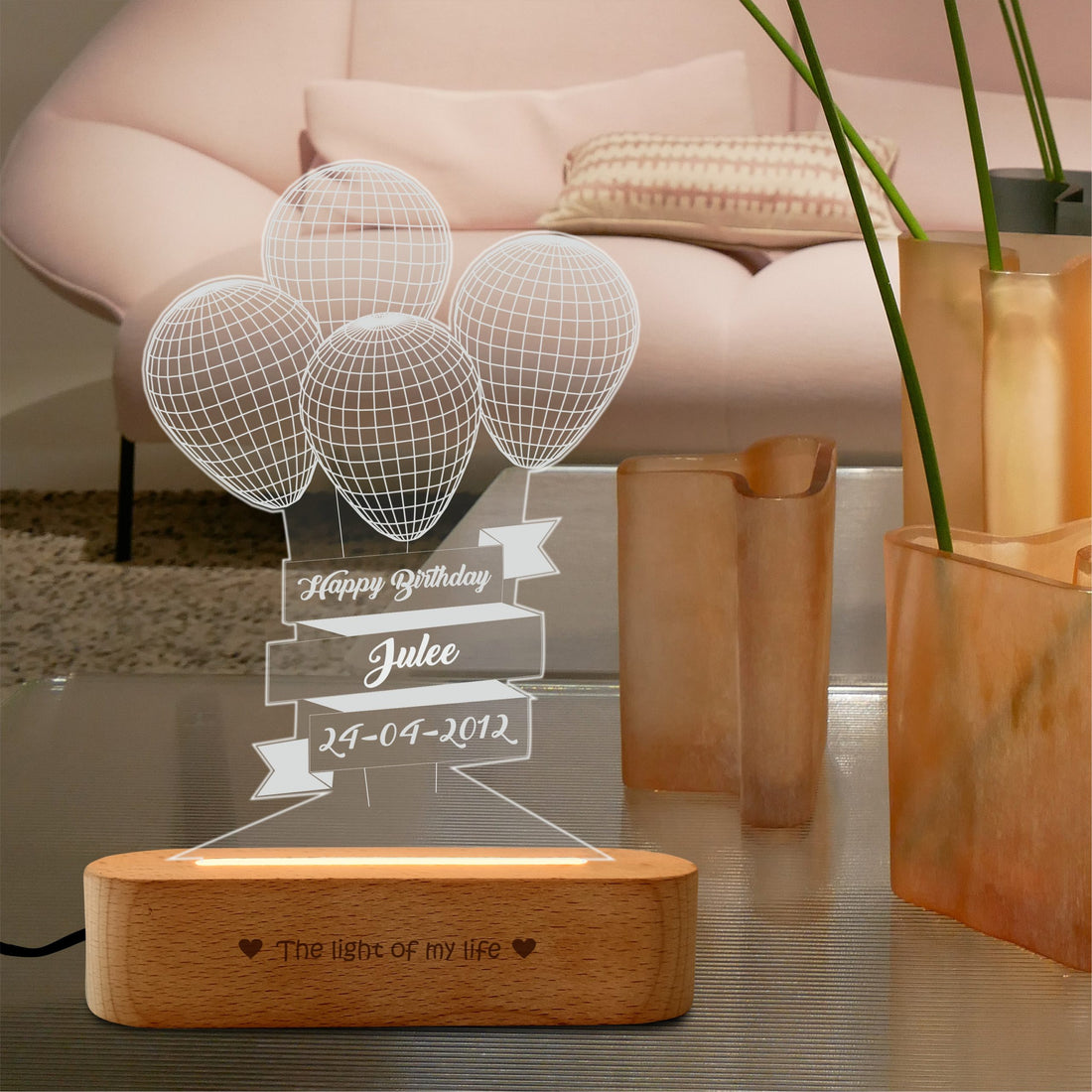 LED Balloons Lamp for Birthday Gift