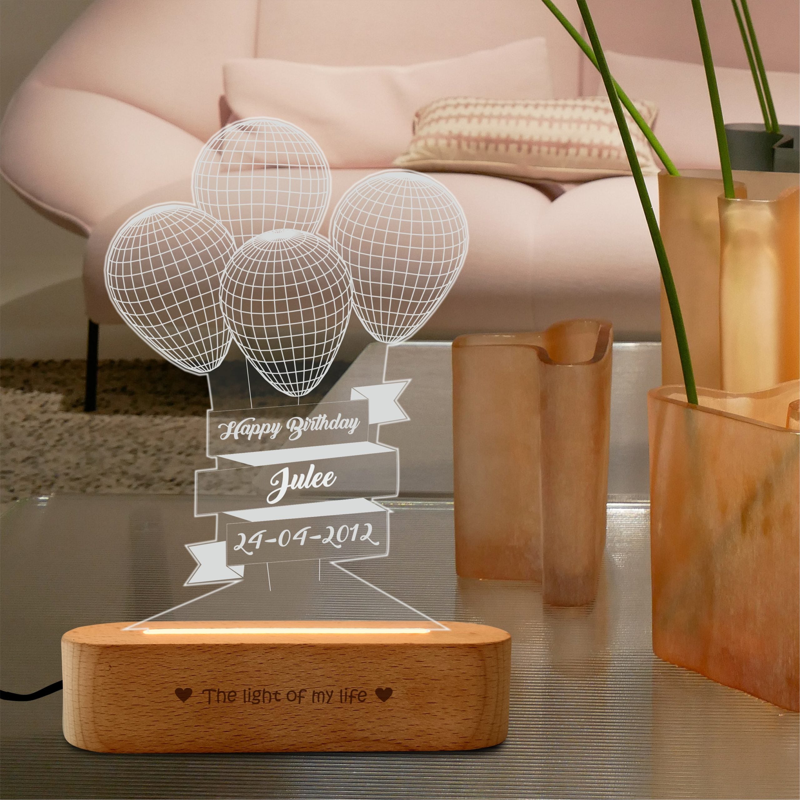 LED Balloons Lamp for Birthday Gift