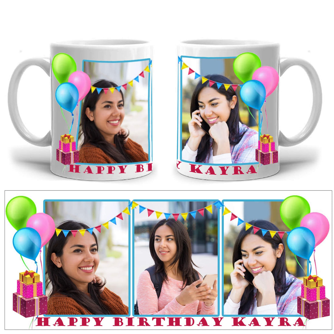 Birthday wishes photo mug