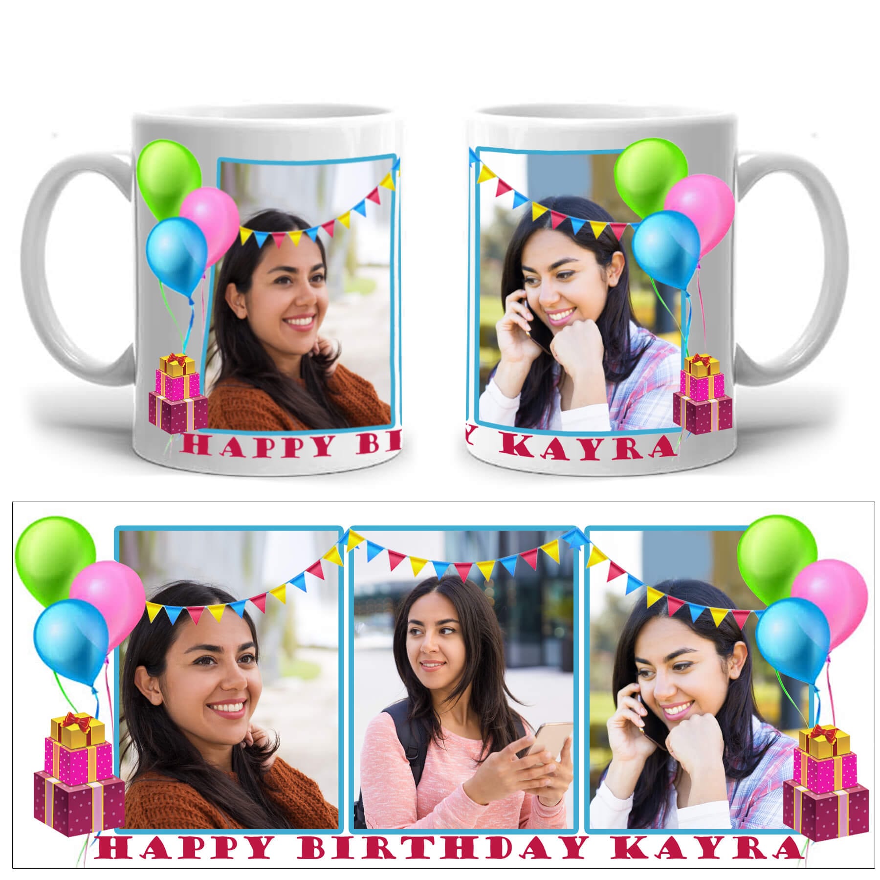 Birthday wishes photo mug