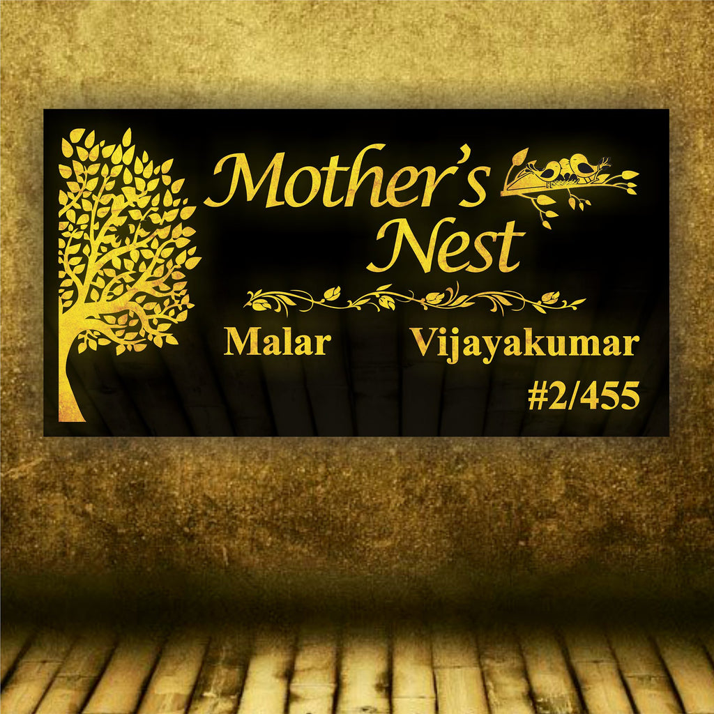Humble Nest Name Plate