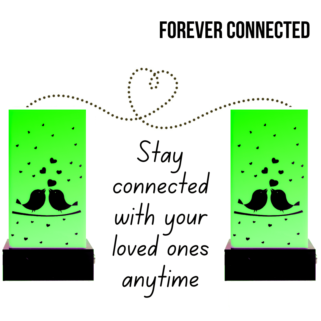 Love birds Telepathy Friendship Lamps – Set of 2