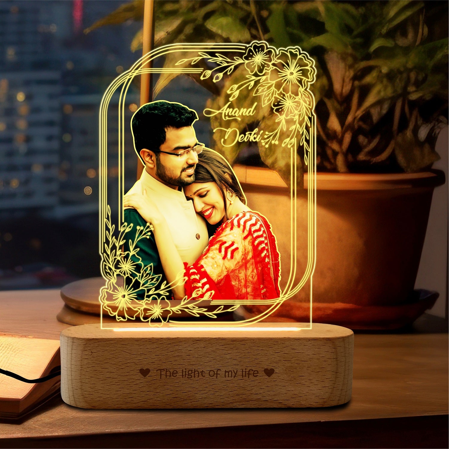 Precious Memories - Engraved Acrylic Photo Lamp