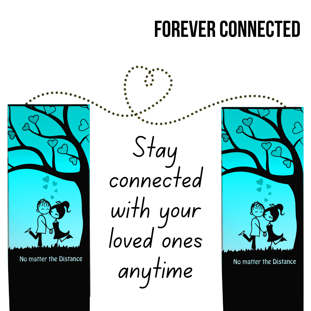 Friendship Lamps with Personalized Captions - Telepathy