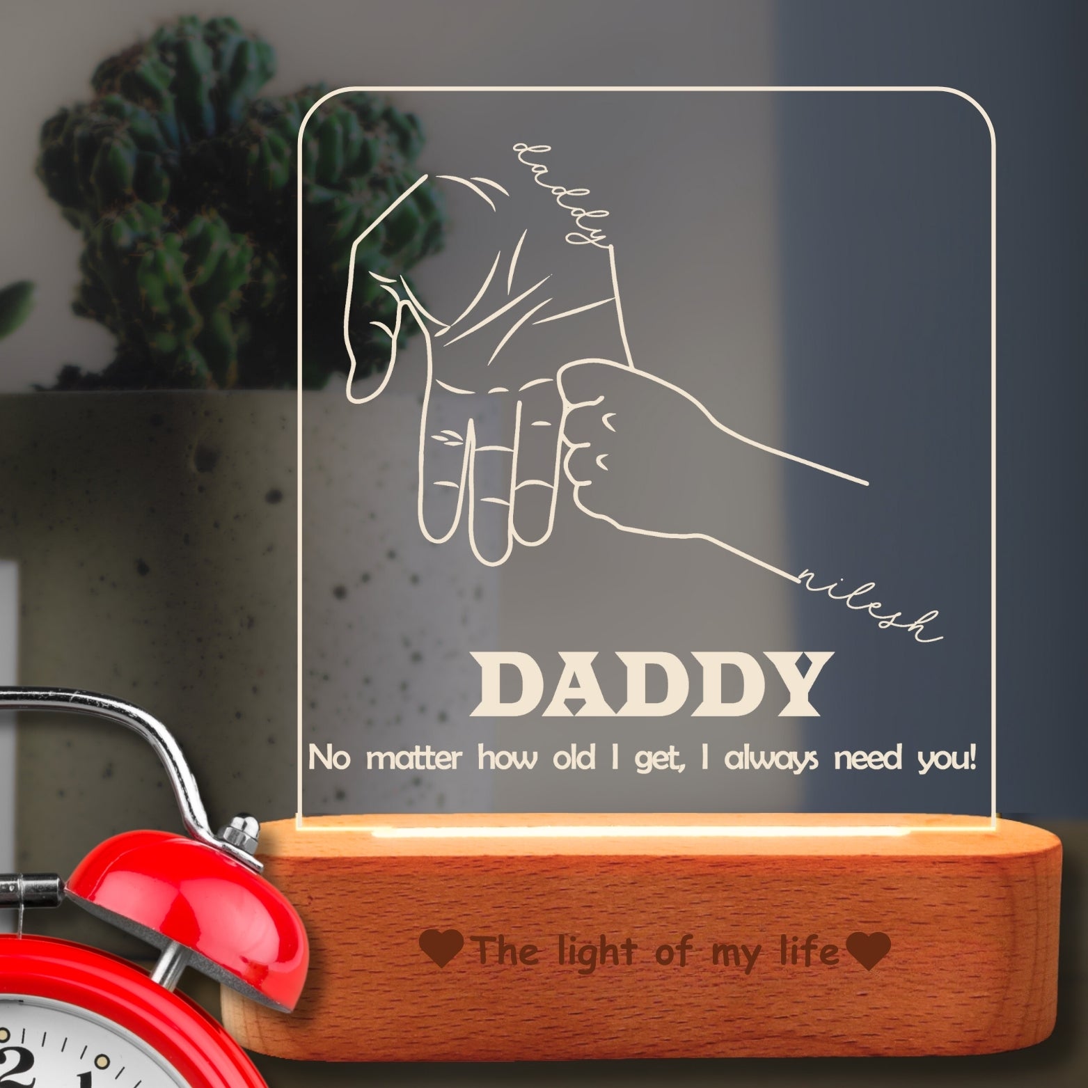 Nurturing Light: Father's Day Lamp