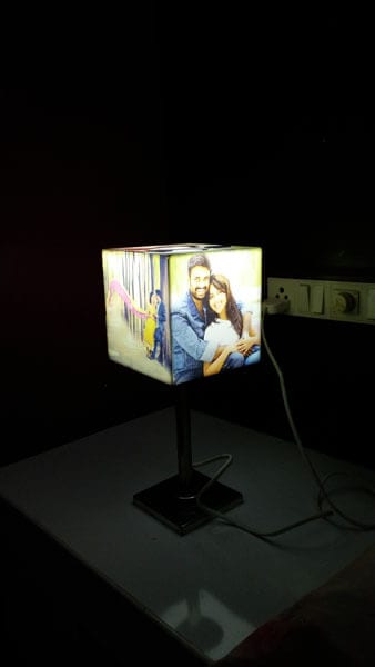 Personalized Cube Photo Lamp Shade