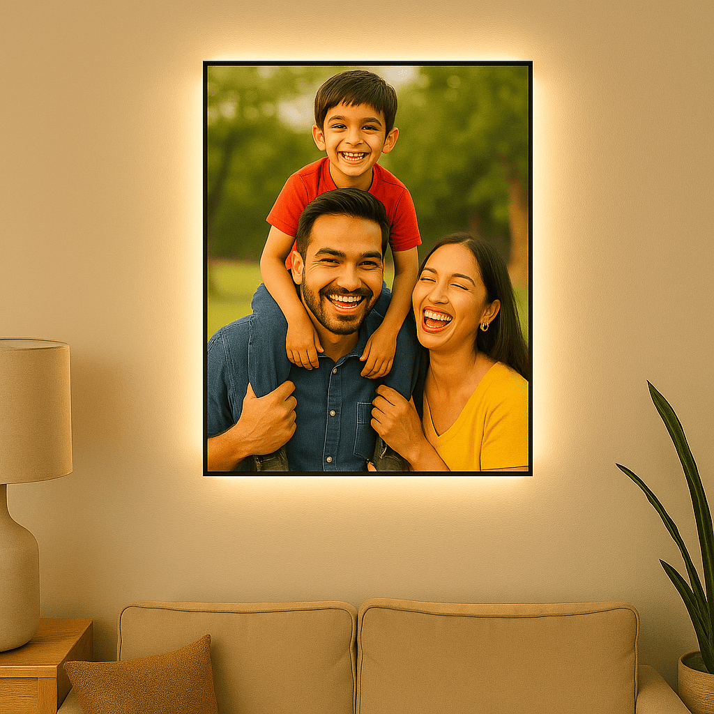 Acrylic Photo Frame for Wall – Frameless Glass-Like Premium Display | Modern Wall Mounted Family & Portrait Photo Frame