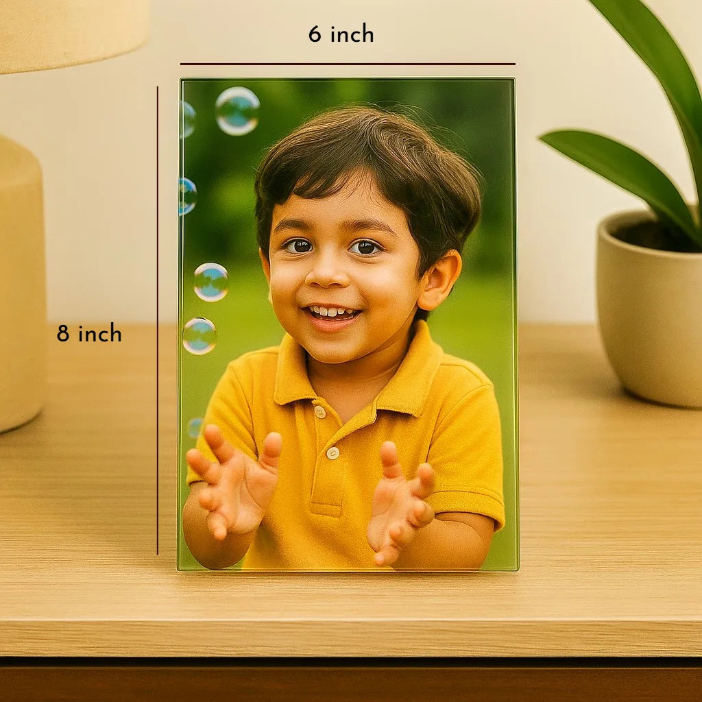 Acrylic Photo Frame for Wall – Frameless Glass-Like Premium Display | Modern Wall Mounted Family & Portrait Photo Frame