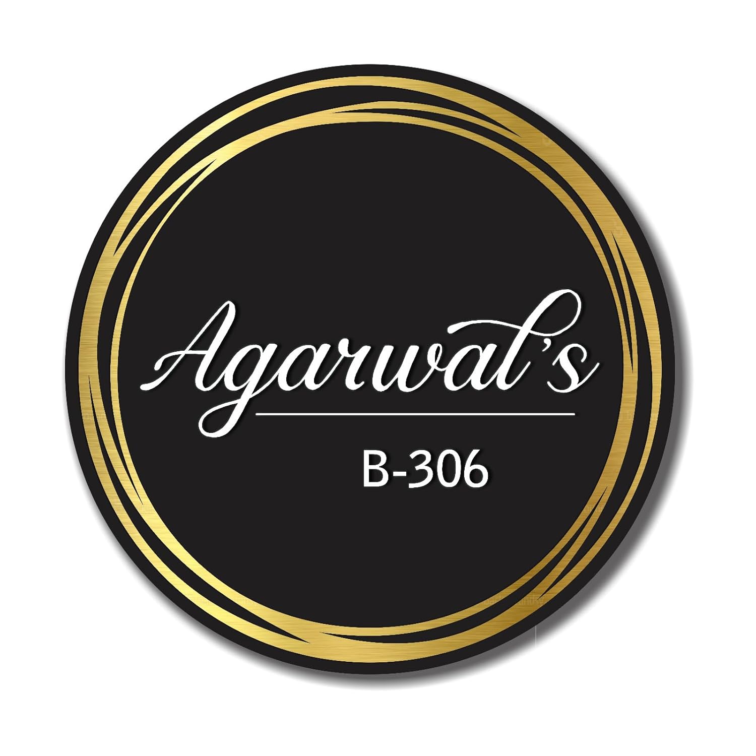 Rings of Gold – A Sassy Name Plate for Door