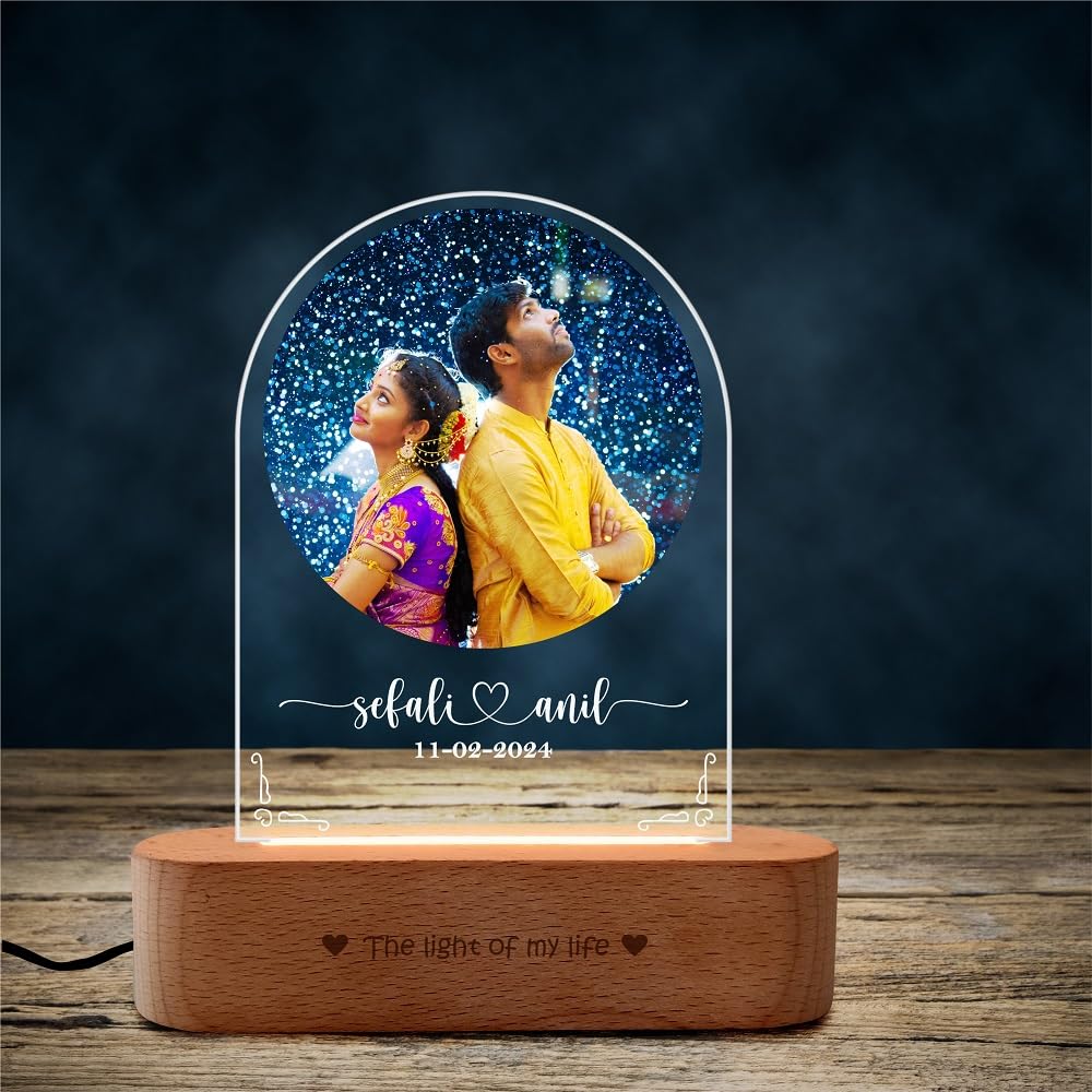 Full Moon Photo Lamp – 1st Anniversary Gift