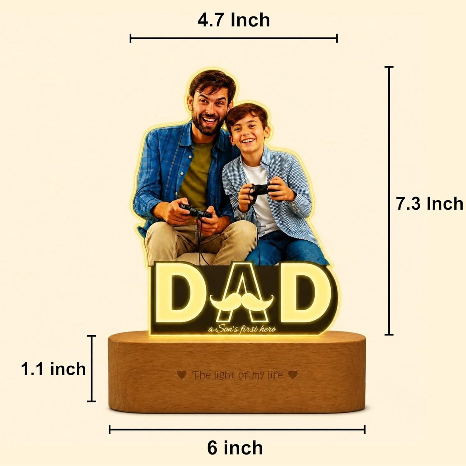 Best friend dad – Father’s day photo lamp