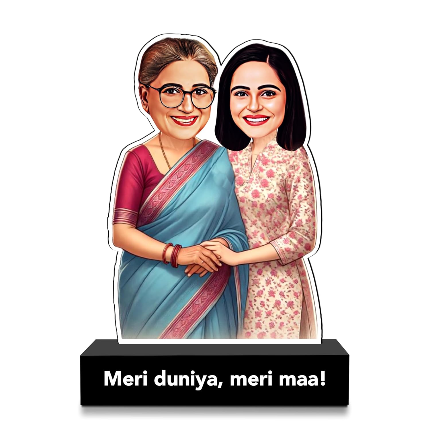 Meri Duniya – Personalized Gift for Mom from Daughter | Custom Caricature Keepsake