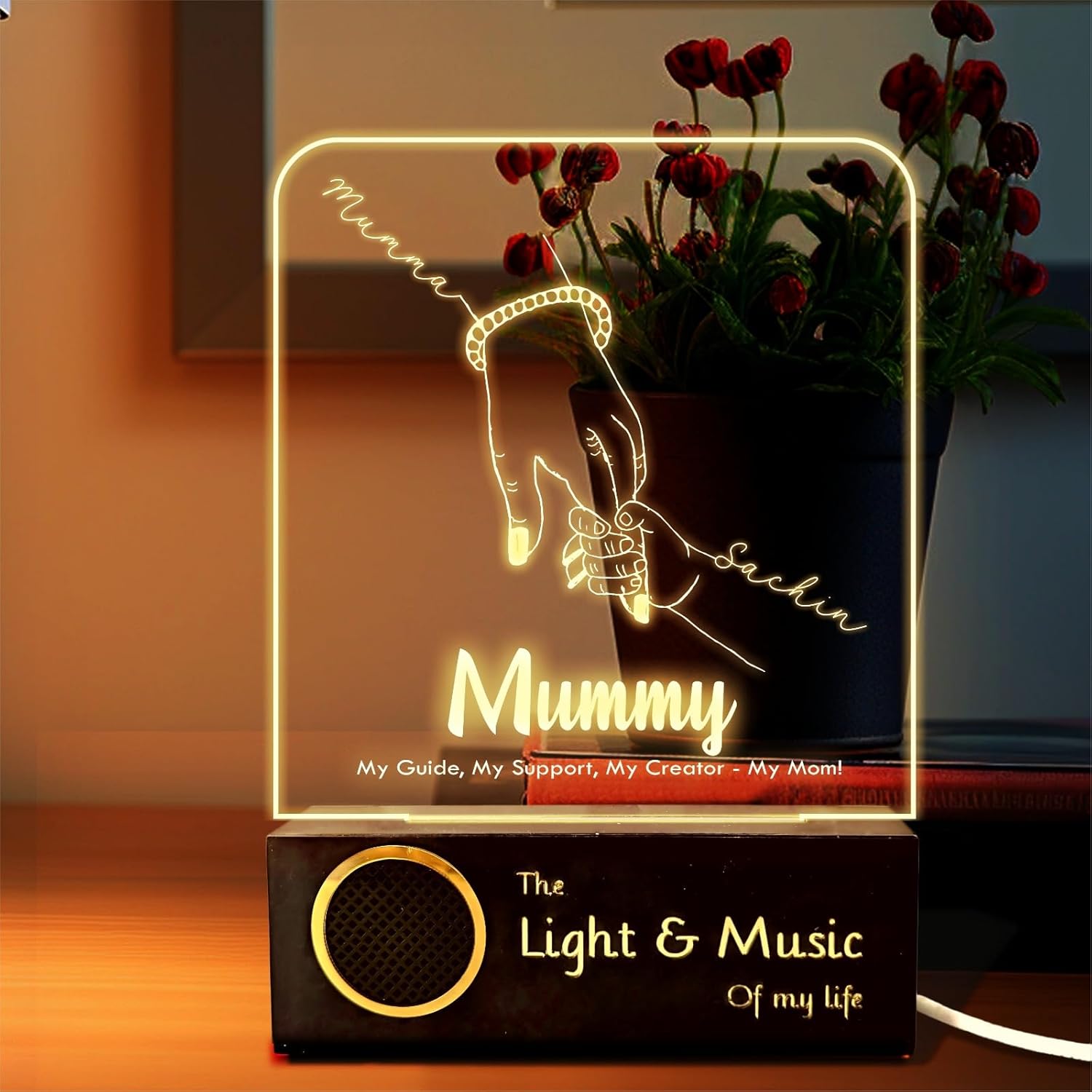 Guiding Light: Personalized Mom & Child Lamp