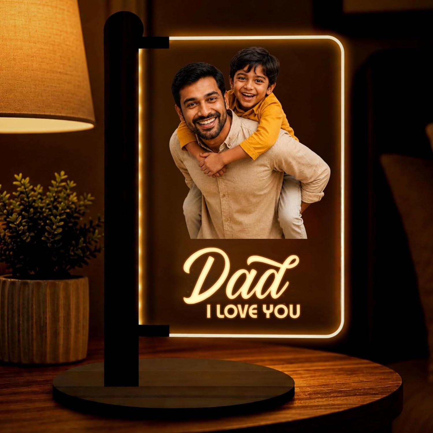 Dad & Me Lamp - Personalized gift for Father's Day