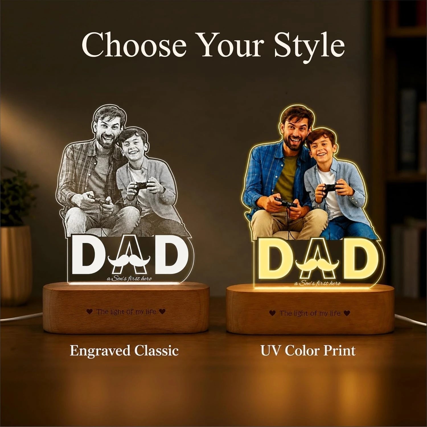Best friend dad – Father’s day photo lamp