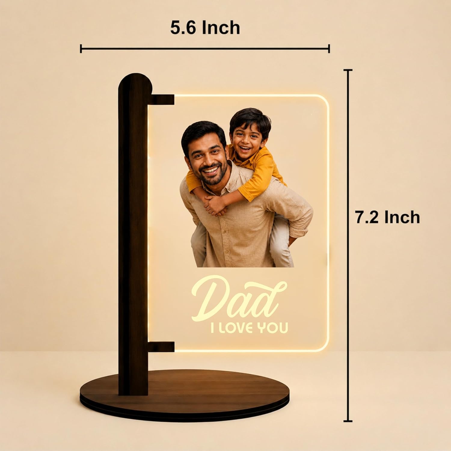 Dad & Me Lamp - Personalized gift for Father's Day