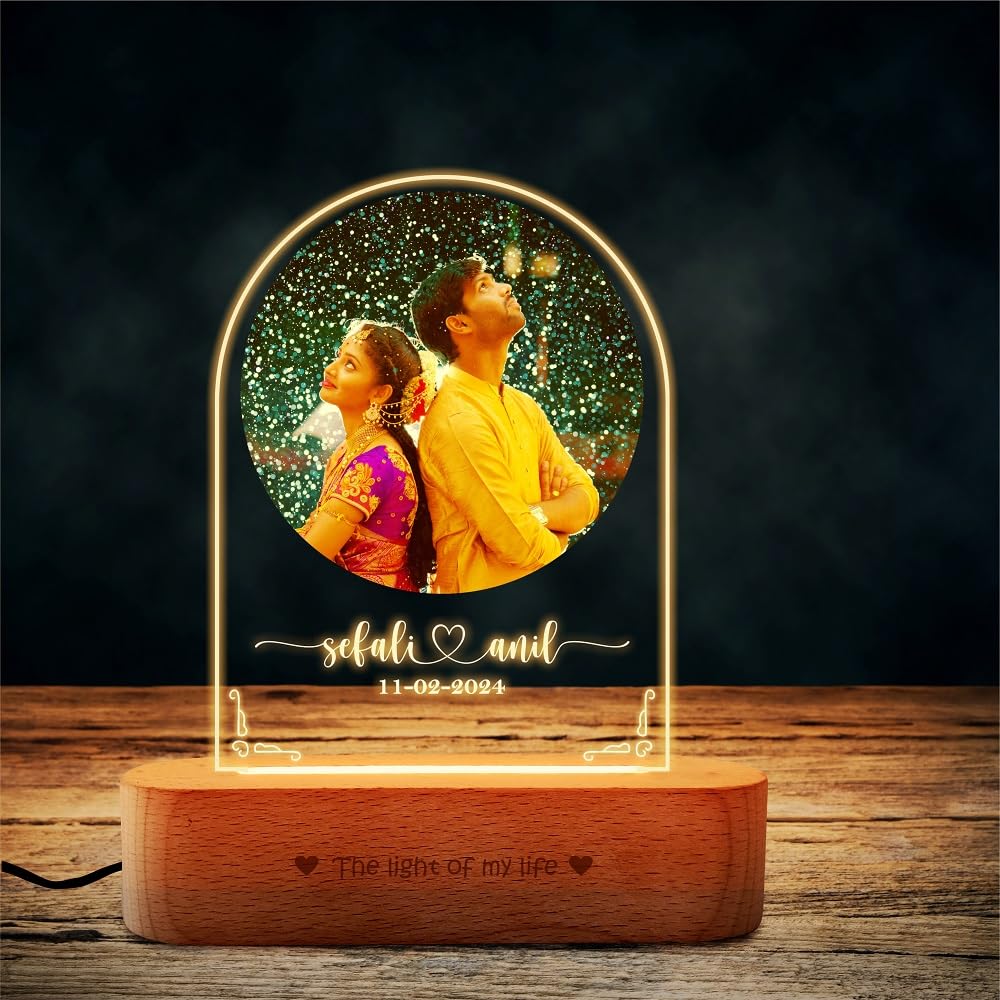 Full Moon Photo Lamp – 1st Anniversary Gift