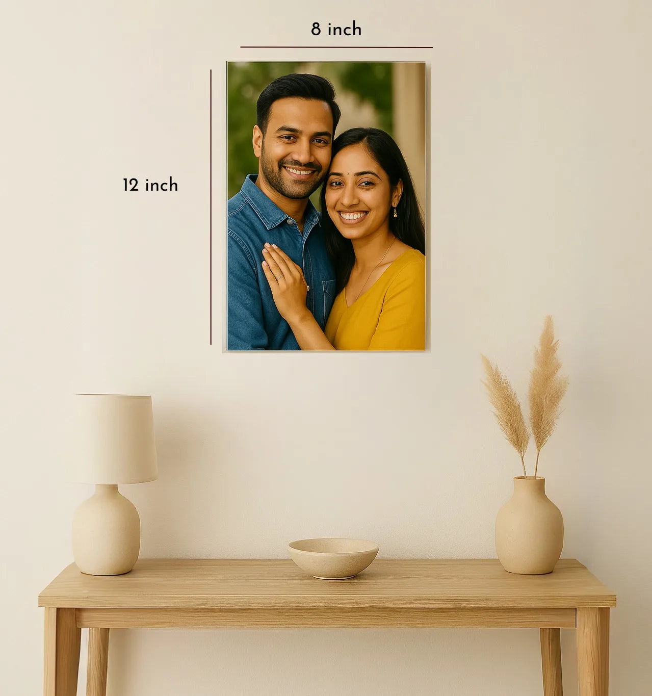 Acrylic Photo Frame for Wall – Frameless Glass-Like Premium Display | Modern Wall Mounted Family & Portrait Photo Frame