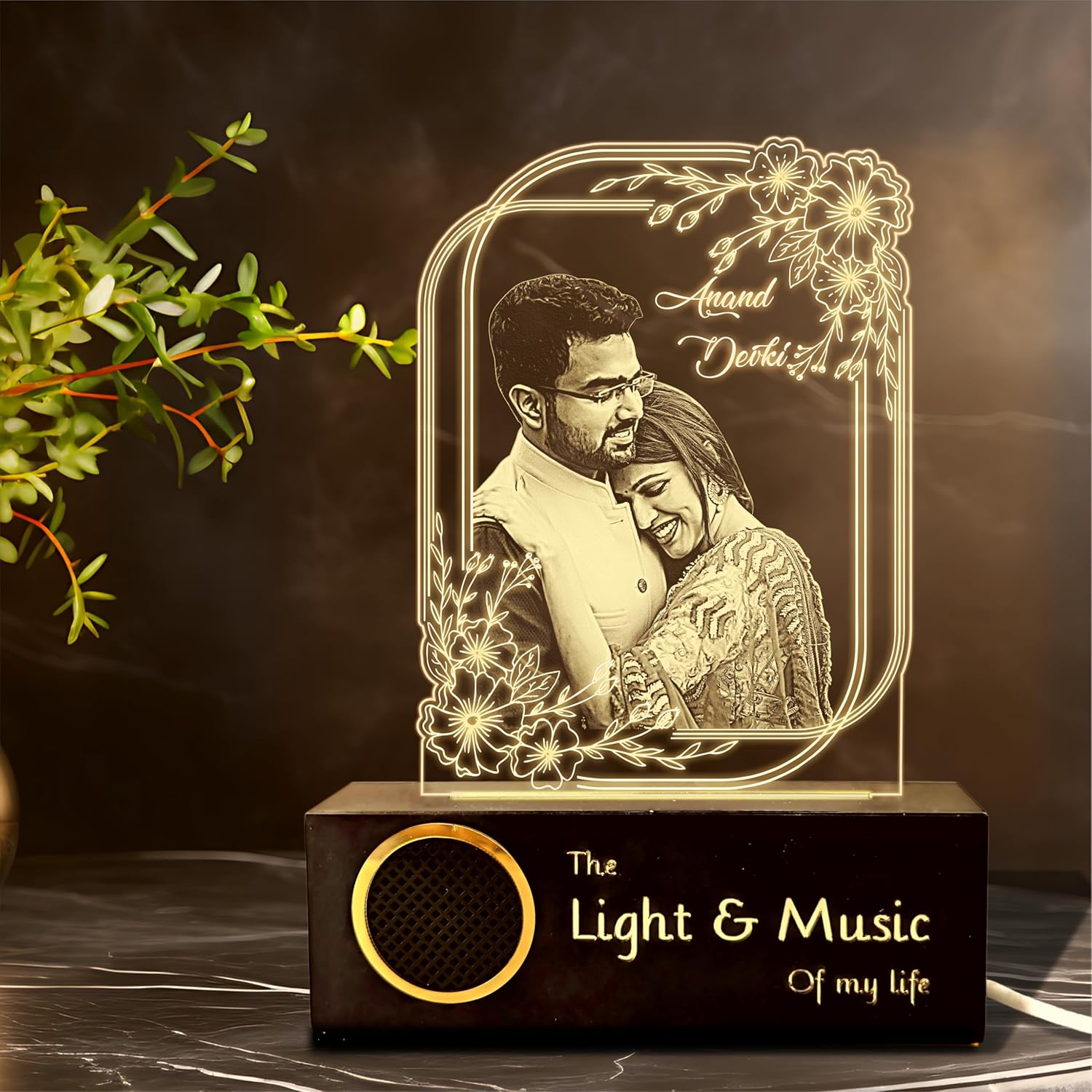 Precious Memories - Engraved Acrylic Photo Lamp