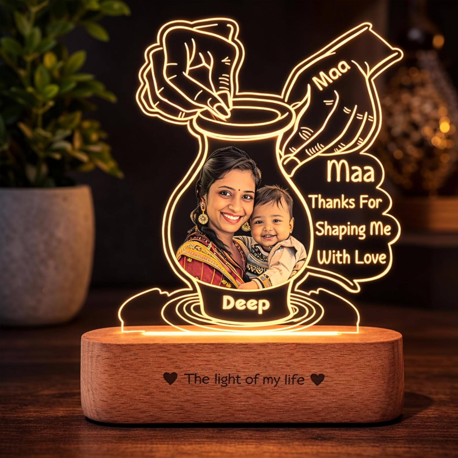 Mother’s Day Keepsake – Personalized Pottery-Themed Gift with Photo