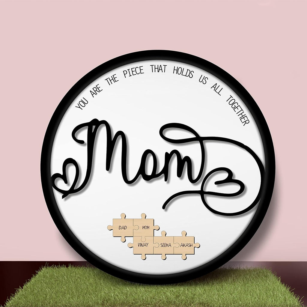 The center piece Mom – Personalized name frame