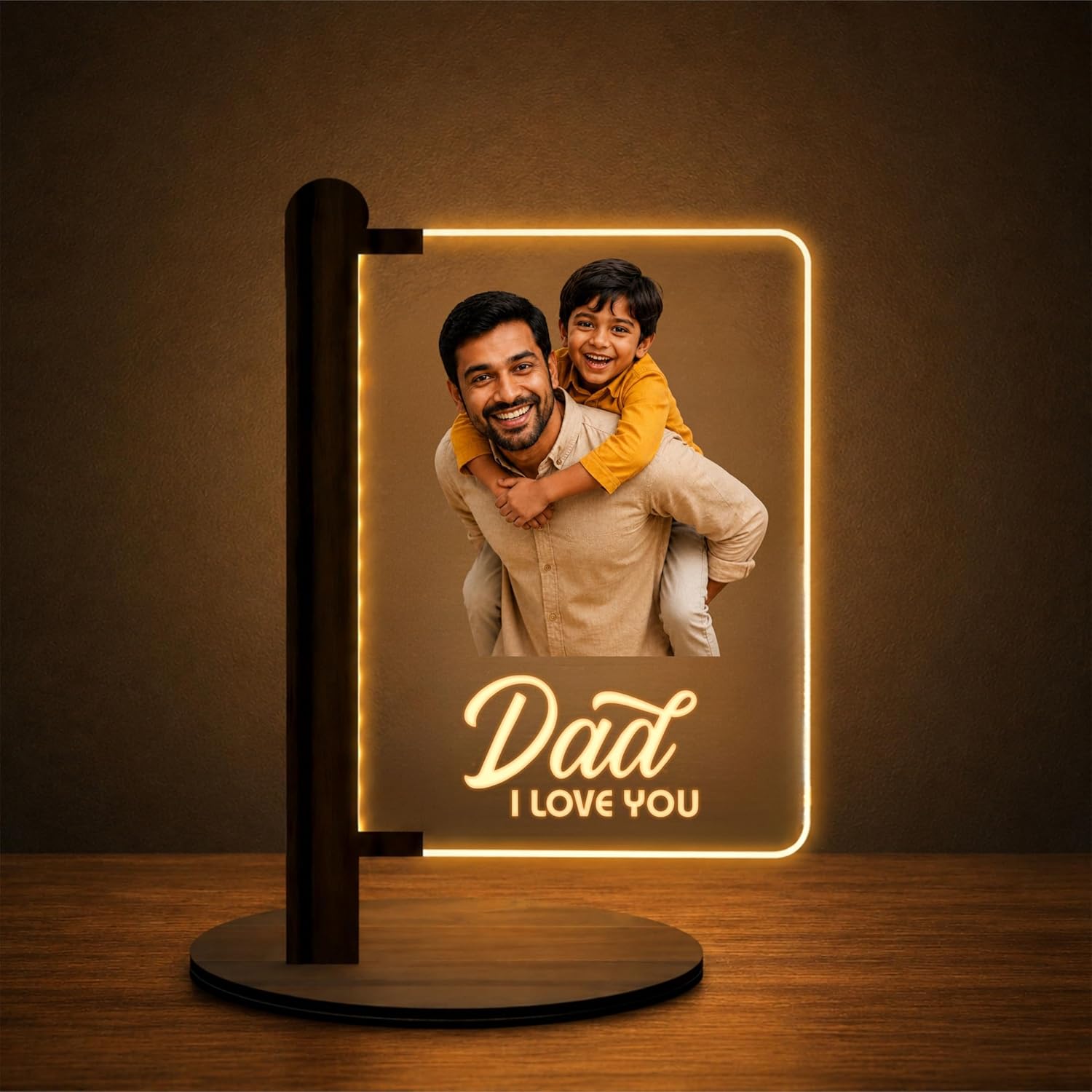 Dad & Me Lamp - Personalized gift for Father's Day