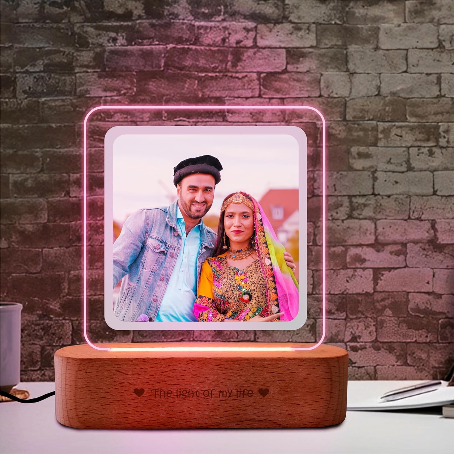 Memory-lit Personalized LED frame