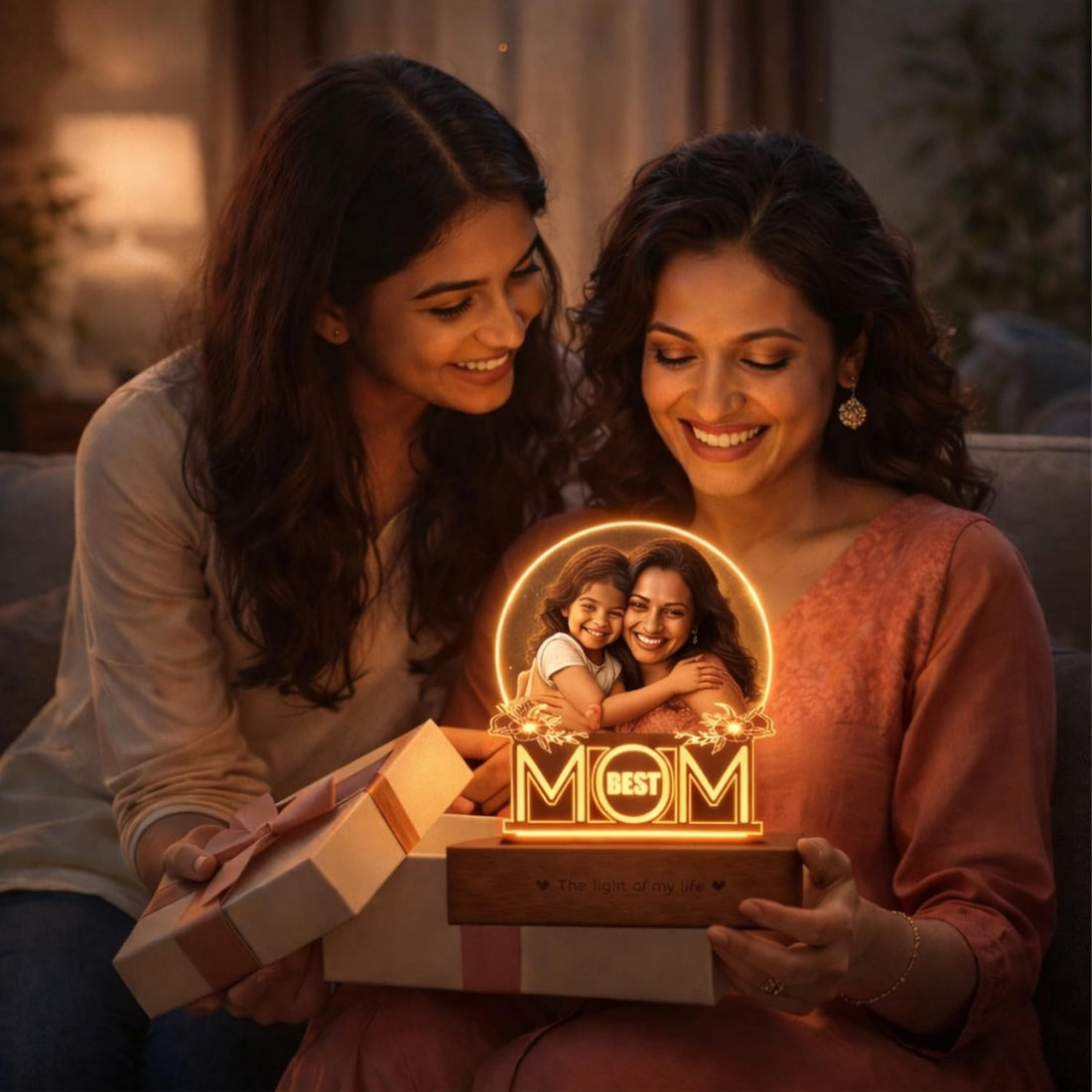 Best MOM – Personalized Acrylic Photo Lamp