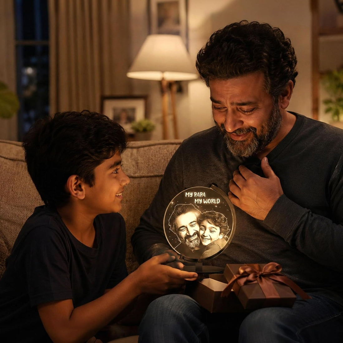 photo lamp for dad