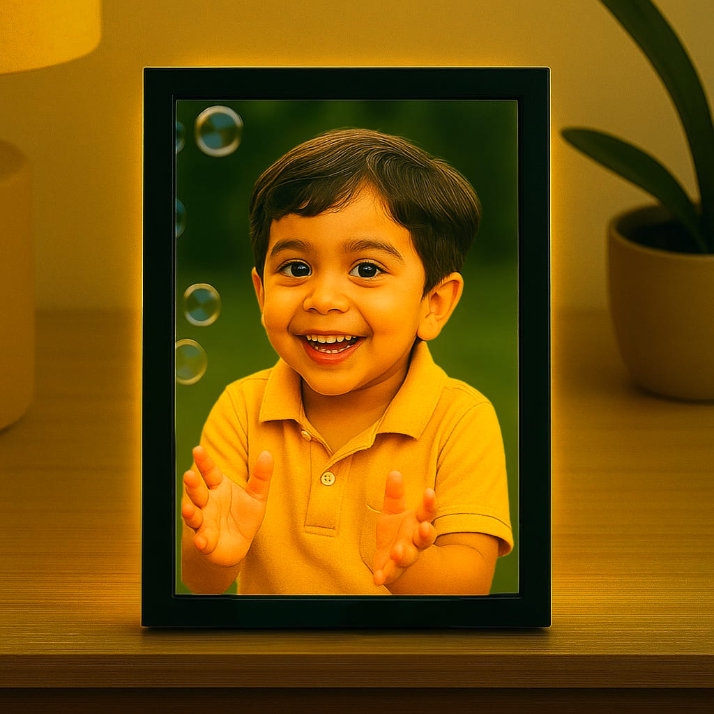 Acrylic Photo Frame for Wall – Frameless Glass-Like Premium Display | Modern Wall Mounted Family & Portrait Photo Frame